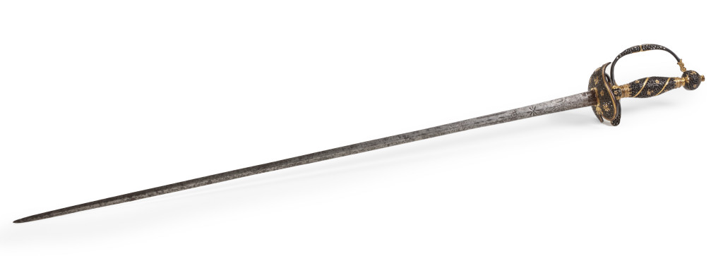 A smallsword with a Japanese sawasa hilt and a Dutch steel blade