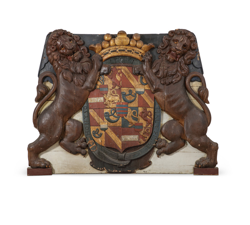 The tafferel stern decoration of the 17th century Dutch man-o-war "’T Prinssen Wapen"