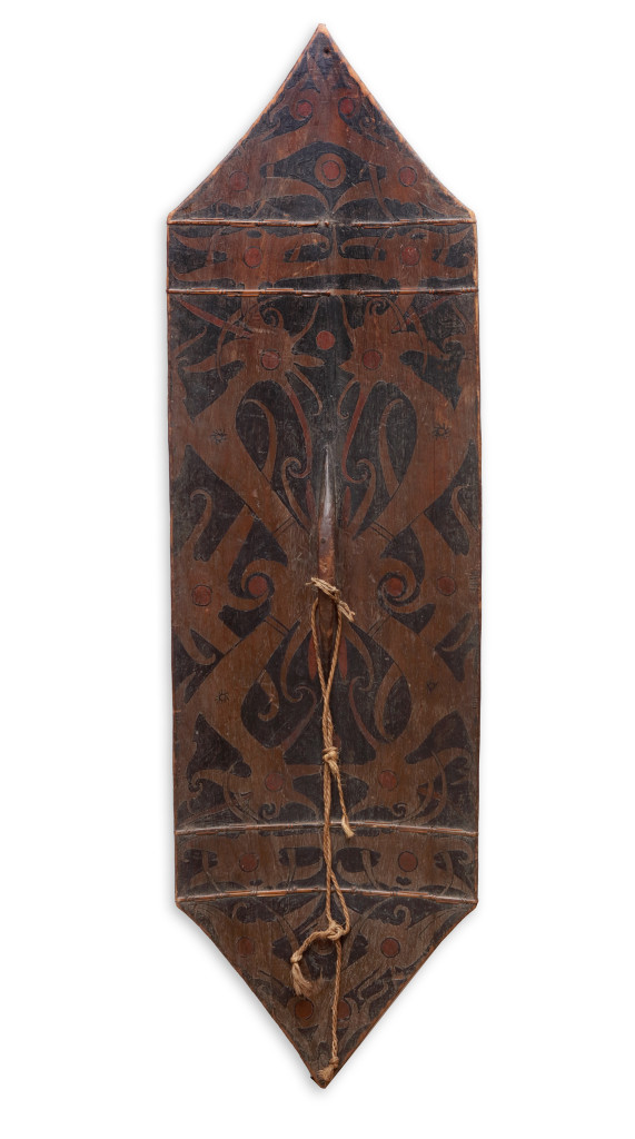A fine Jelutong wood Dayak Kliau or shield