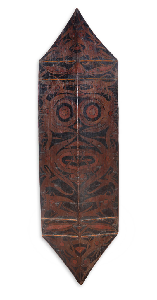 A fine Jelutong wood Dayak Kliau or shield