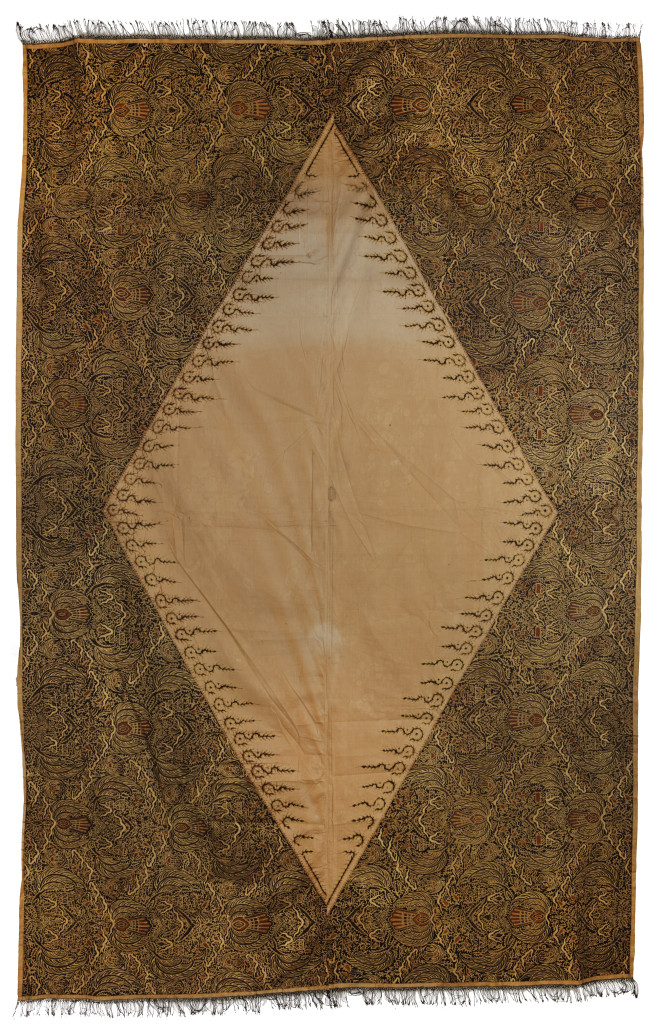 An extremely rare Royal Indonesian Dodot Mas or ceremonial skirt cloth