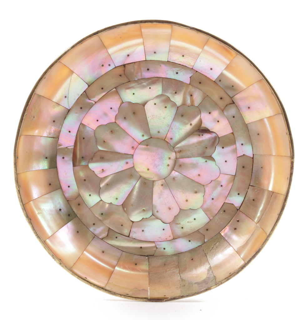 A Gujarat mother-of-pearl dish
