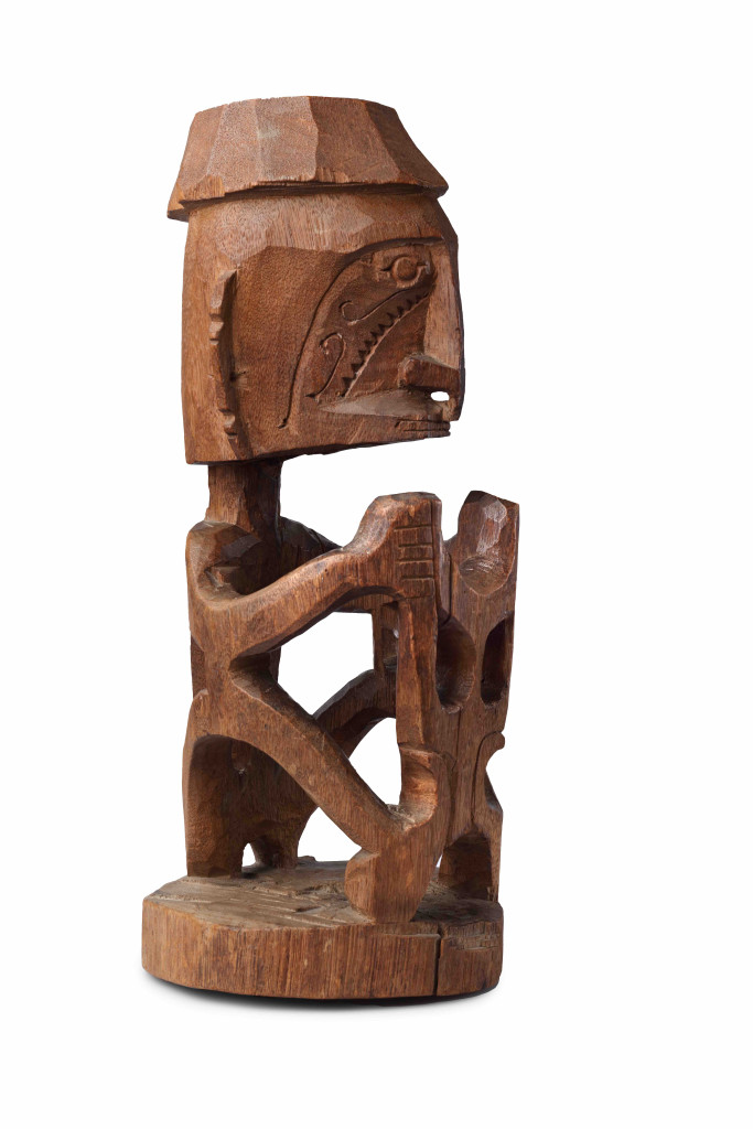 A Papua wood figure of a Korwar