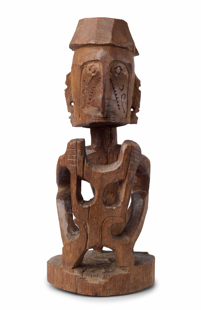 A Papua wood figure of a Korwar