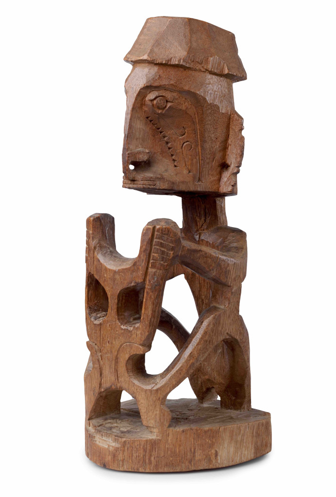 A Papua wood figure of a Korwar