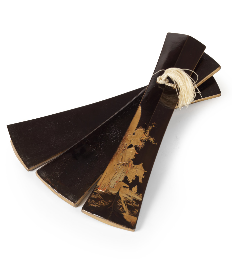 A Japanese lacquered Sanba instrument