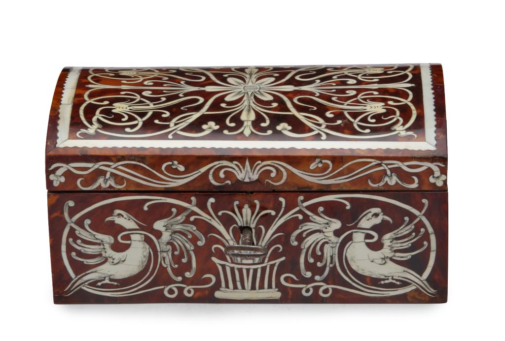 An ivory and tortoiseshell marquetry box attributed to Willem de Rots (act. 1640-1660)