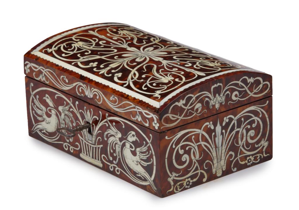 An ivory and tortoiseshell marquetry box attributed to Willem de Rots (act. 1640-1660)