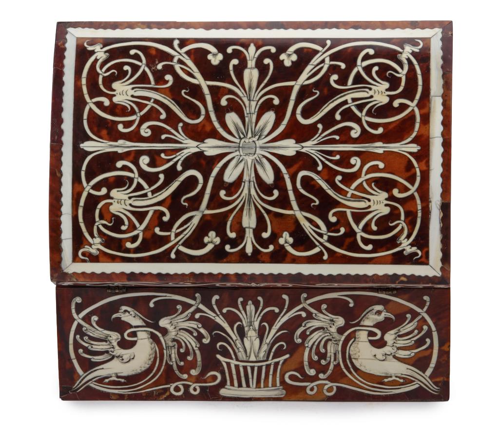 An ivory and tortoiseshell marquetry box attributed to Willem de Rots (act. 1640-1660)