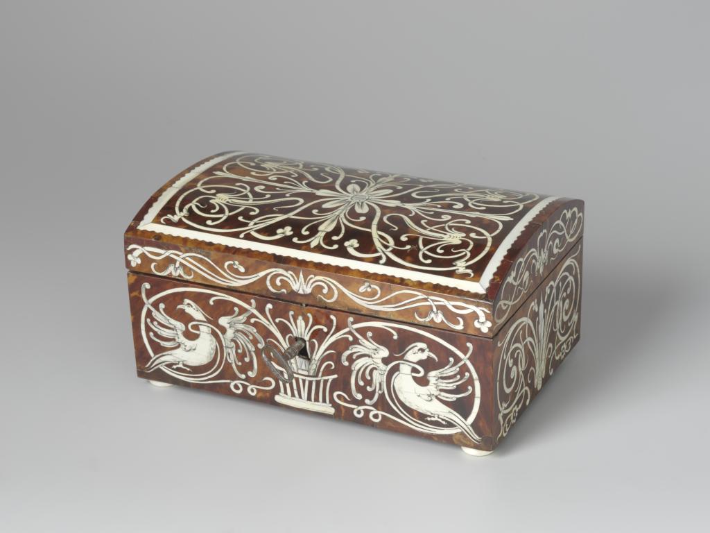 An ivory and tortoiseshell marquetry box attributed to Willem de Rots (act. 1640-1660)