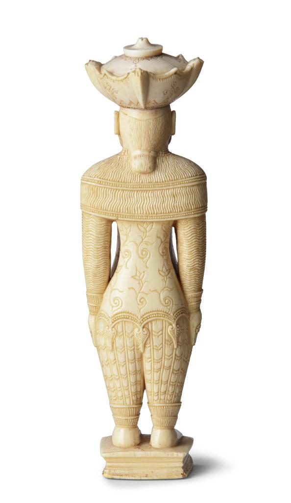 A Sinhalese ivory figure of a high nobleman