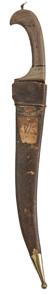 A banded agate Indian Pesh Kabz dagger